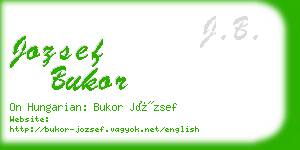 jozsef bukor business card